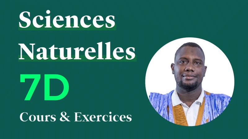 Sciences Naturelles 7D · الأستاذ محمد جبريل